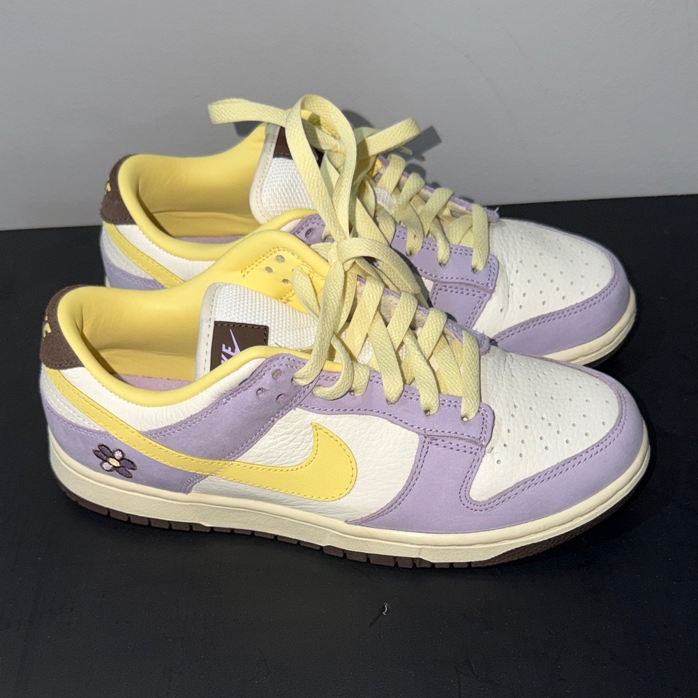 Nike Women's Lavender and Yellow Sneakers